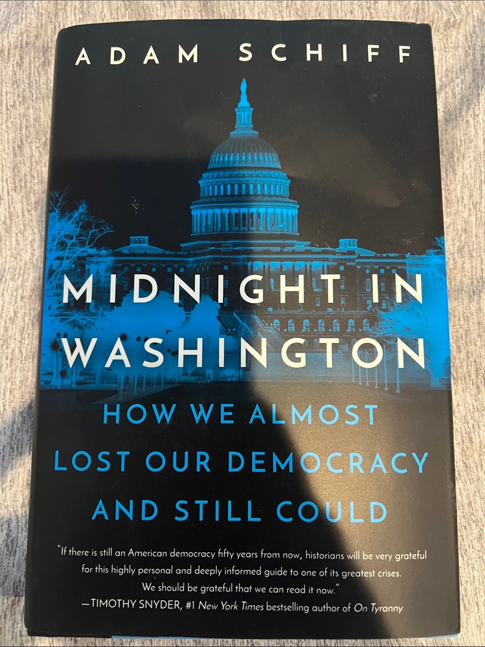 Midnight in Washington - Blue & Black Hardcover Book